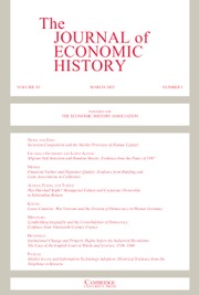 The Journal of Economic History Volume 83 - Issue 1 -