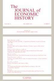 The Journal of Economic History Volume 83 - Issue 4 -