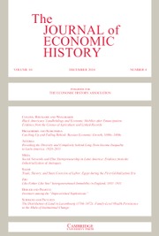 The Journal of Economic History Volume 84 - Issue 4 -