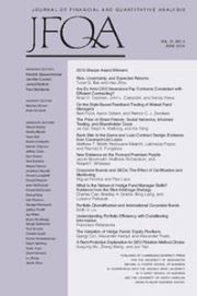 Journal of Financial and Quantitative Analysis Volume 51 - Issue 3 -
