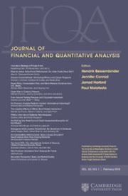 Journal of Financial and Quantitative Analysis Volume 53 - Issue 1 -