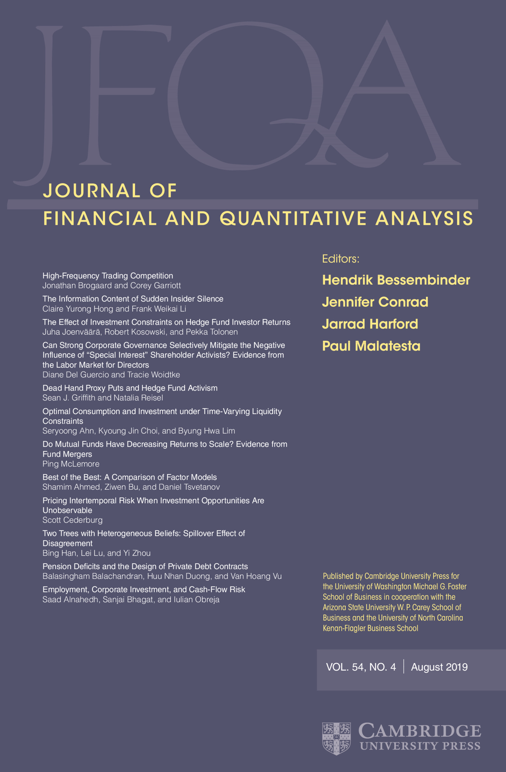 thesis quantitative finance