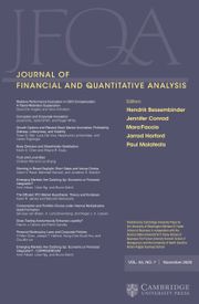 Journal of Financial and Quantitative Analysis Volume 55 - Issue 7 -