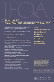 Journal Of Financial And Quantitative Analysis: Volume 57 - Issue 4 ...