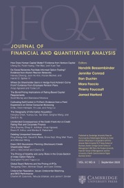 Journal of Financial and Quantitative Analysis Volume 57 - Issue 6 -
