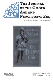 The Journal of the Gilded Age and Progressive Era Volume 22 - Issue 4 -  Special Issue: New Approaches to Music and Sound in the Gilded Age and Progressive Era