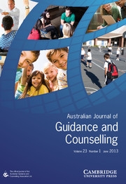 Journal of Psychologists and Counsellors in Schools Volume 23 - Issue 1 -