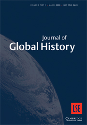 Journal of Global History Volume 3 - Issue 1 -