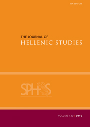The Journal of Hellenic Studies Volume 130 - Issue  -