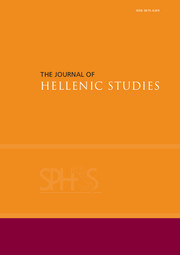 The Journal of Hellenic Studies Volume 132 - Issue  -