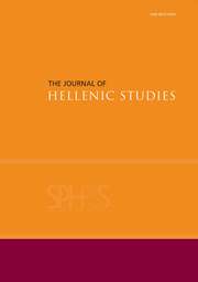 The Journal of Hellenic Studies Volume 135 - Issue  -
