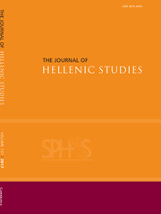 The Journal of Hellenic Studies Volume 137 - Issue  -
