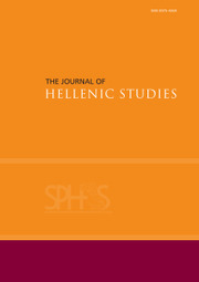 The Journal of Hellenic Studies Volume 140 - Issue  -