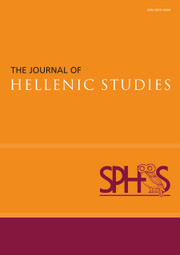 The Journal of Hellenic Studies Volume 141 - Issue  -