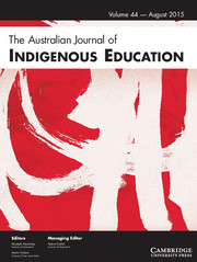 The Australian Journal of Indigenous Education Volume 44 - Issue 1 -