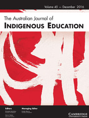 The Australian Journal of Indigenous Education Volume 45 - Issue 2 -