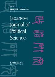 Japanese Journal of Political Science Volume 4 - Issue 2 -