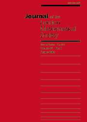 Journal of the London Mathematical Society Volume 68 - Issue 1 -