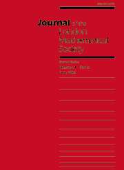 Journal of the London Mathematical Society Volume 71 - Issue 3 -