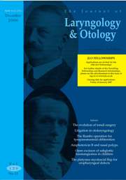 The Journal of Laryngology & Otology Volume 120 - Issue 12 -
