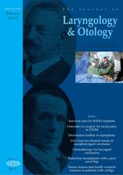 The Journal of Laryngology & Otology Volume 121 - Issue 2 -
