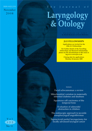 The Journal of Laryngology & Otology Volume 122 - Issue 11 -