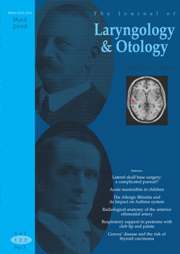 The Journal of Laryngology & Otology Volume 122 - Issue 3 -