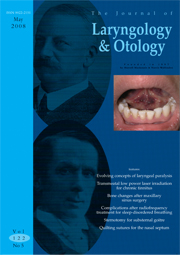 The Journal of Laryngology & Otology Volume 122 - Issue 5 -