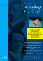 The Journal of Laryngology & Otology Volume 123 - Issue 12 -