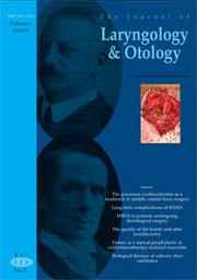 The Journal of Laryngology & Otology Volume 123 - Issue 2 -