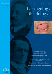 The Journal of Laryngology & Otology Volume 124 - Issue 12 -