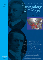 The Journal of Laryngology & Otology Volume 124 - Issue 5 -