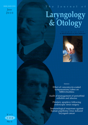 The Journal of Laryngology & Otology Volume 124 - Issue 6 -
