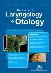 The Journal of Laryngology & Otology Volume 125 - Issue 11 -