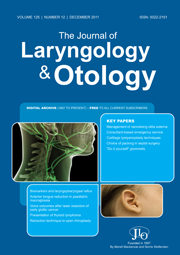 The Journal of Laryngology & Otology Volume 125 - Issue 12 -