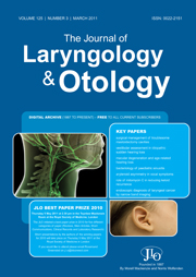The Journal of Laryngology & Otology Volume 125 - Issue 3 -