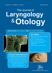 The Journal of Laryngology & Otology Volume 125 - Issue 5 -
