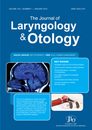 The Journal of Laryngology & Otology Volume 126 - Issue 1 -