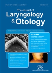 The Journal of Laryngology & Otology Volume 127 - Issue 8 -