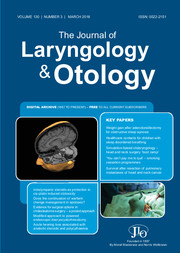 The Journal of Laryngology & Otology Volume 130 - Issue 3 -
