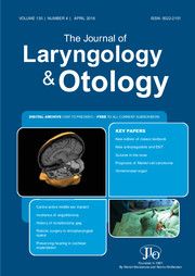 The Journal of Laryngology & Otology Volume 130 - Issue 4 -