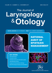 The Journal of Laryngology & Otology Volume 131 - Issue 12 -