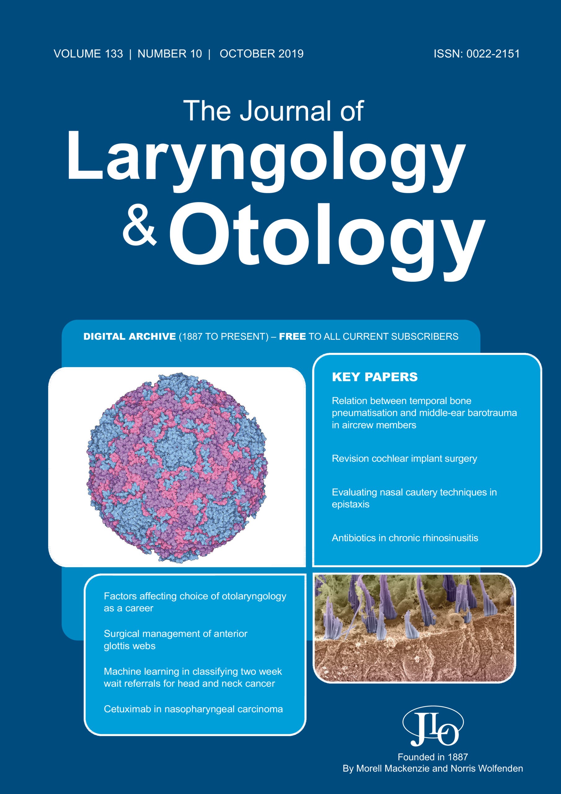 The Journal of Laryngology & Otology Volume 133 - Issue 10 -