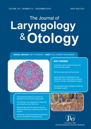 The Journal of Laryngology & Otology Volume 133 - Issue 12 -