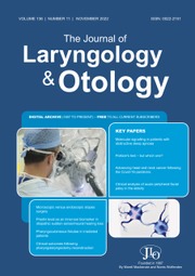 The Journal of Laryngology & Otology Volume 136 - Issue 11 -