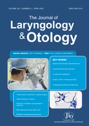 The Journal of Laryngology & Otology Volume 136 - Issue 4 -