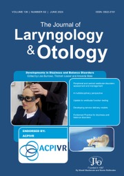 The Journal of Laryngology & Otology Volume 138 - SupplementS2 -  Developments in Dizziness and Balance Disorders