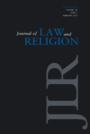 Journal of Law and Religion Volume 29 - Issue 1 -