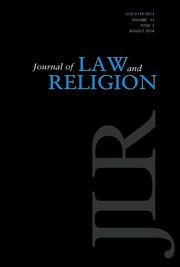 Journal of Law and Religion Volume 33 - Issue 2 -