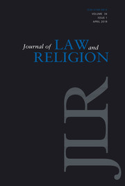 Journal of Law and Religion Volume 34 - Issue 1 -